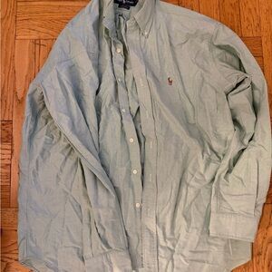 Ralph Lauren Men’s Mint Green Button-Down Oxford Shirt